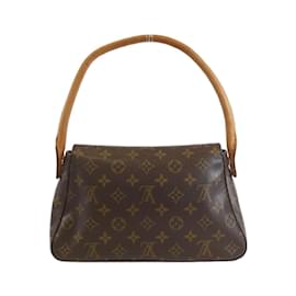 Louis Vuitton-Louis Vuitton Monogram Mini Looping Shoulder Bag-Brown