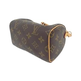 Louis Vuitton-Louis Vuitton Monogram Nano Speedy Boston Bag-Brown