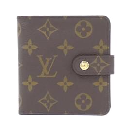 Louis Vuitton-Louis Vuitton Monogram Compact Zip Wallet-Brown