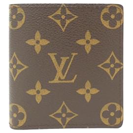 Louis Vuitton-Louis Vuitton Monogram Porte-Bie 6 Cartes Credit Billfold-Brown