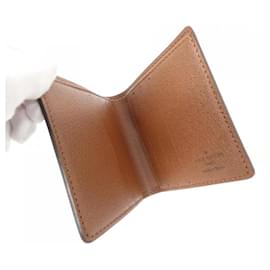 Louis Vuitton-Louis Vuitton Monogram Porte-Bie 6 Cartes Credit Billfold-Brown
