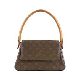 Louis Vuitton-Louis Vuitton Monogram Mini Looping Shoulder Bag-Brown
