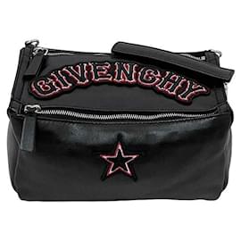 Givenchy-Givenchy Black Leather Shoulder Bag-Black