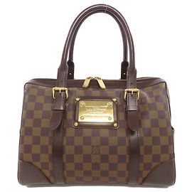 Bolsa Boston Berkeley N52000 da Louis Vuitton Marrom Damier ebene