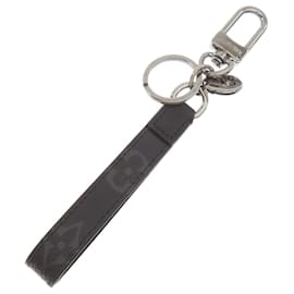 Louis Vuitton-Louis Vuitton Monogram Eclipse Keyring-Black