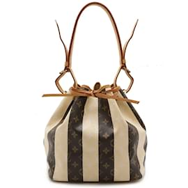 Louis Vuitton-Louis Vuitton Monogram Rayeur Petit Noe Shoulder Bag-Brown,Beige
