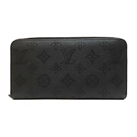 Louis Vuitton-Louis Vuitton Mahina Leather Long Wallet-Black