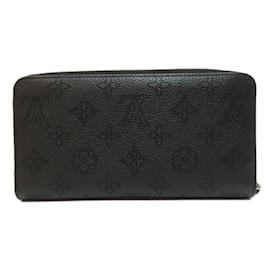 Louis Vuitton-Louis Vuitton Mahina Leather Long Wallet-Black