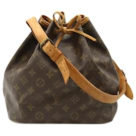 Louis Vuitton-Louis Vuitton Monogram Petit Noe Shoulder Bag-Brown