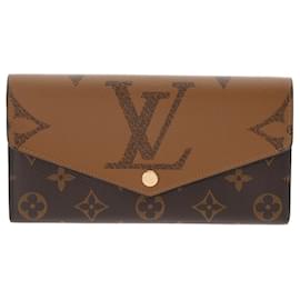 Louis Vuitton-Louis Vuitton Monogram Giant Reverse Portefeuille Sarah-Brown