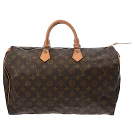 Louis Vuitton-Louis Vuitton Monogram Speedy 40 Handbag-Brown