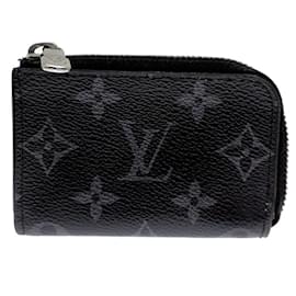 Louis Vuitton-Louis Vuitton Portemonnay Jour Men's Coin Case-Black