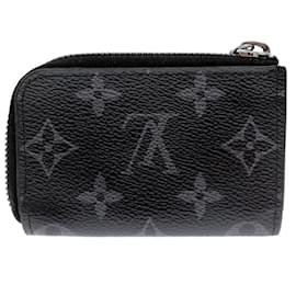 Louis Vuitton-Louis Vuitton Portemonnay Jour Men's Coin Case-Black