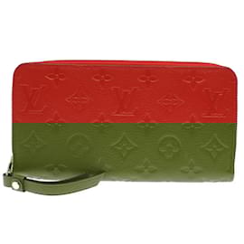 Louis Vuitton-Louis Vuitton Zippy Wallet in Auriane Red-Red,Other