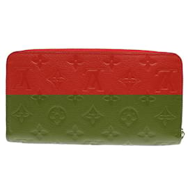 Louis Vuitton-Louis Vuitton Zippy Wallet in Auriane Red-Red,Other