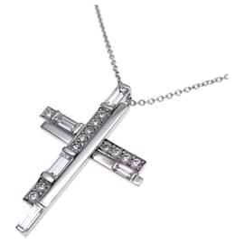 Harry Winston-Harry Winston Traffic Cross Diamond Necklace-Other