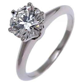 Tiffany & Co-Tiffany 1.02ct Diamond Solitaire Band Ring-Other