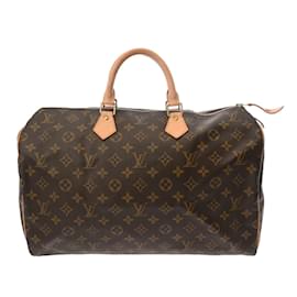 Louis Vuitton-Louis Vuitton Monogram Speedy 40 Handbag-Brown