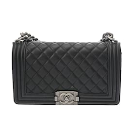 Chanel-Chanel Boy Chanel Chain Shoulder Bag-Black