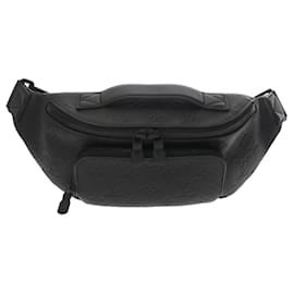 Louis Vuitton-Louis Vuitton Monogram Shadow Rush Bum Bag-Black
