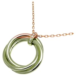 Cartier-Cartier Diamond Trinity Women's Necklace in 18K Pink Gold-Other