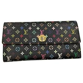 Louis Vuitton-Louis Vuitton Monogram Multicolore Long Wallet-Black
