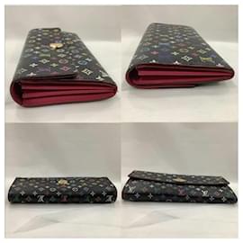 Louis Vuitton-Louis Vuitton Monogram Multicolore Long Wallet-Black
