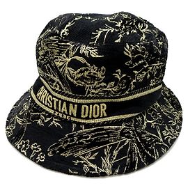 Christian Dior Bucket Hat Black Golden