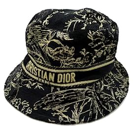 Christian Dior-Christian Dior Bucket Hat-Black,Golden