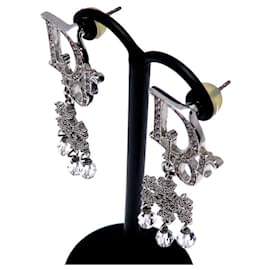 Christian Dior-Christian Dior Rhinestone Stud Earrings-Other
