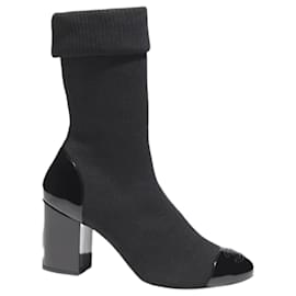 Chanel-Bottes Chaussettes Marine-Black