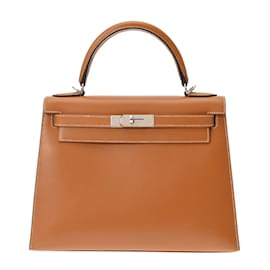Hermès-Hermes Kelly 28 Handbag-Golden