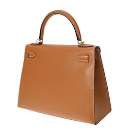 Hermès-Hermes Kelly 28 Handbag-Golden