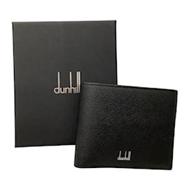 Alfred Dunhill-Dunhill Bi-fold Wallet in Black Leather-Black