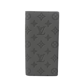 Louis Vuitton-Louis Vuitton Monogram Shadow Coin Purse in Gray-Brown