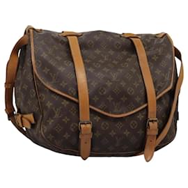 Louis Vuitton-LOUIS VUITTON Monogram Saumur 43 Shoulder Bag M42252 LV Auth 116983-Monogram