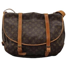 Louis Vuitton-LOUIS VUITTON Monogram Saumur 43 Shoulder Bag M42252 LV Auth 116983-Monogram