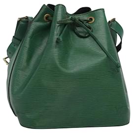 Louis Vuitton-LOUIS VUITTON Epi Petit Noe Shoulder Bag Green M44104 LV Auth MX179-Green