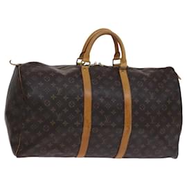 Louis Vuitton-LOUIS VUITTON Monogram Keepall 55 Boston Bag M41424 LV Auth 116104-Monogram