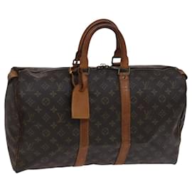 Louis Vuitton-LOUIS VUITTON Monogram Keepall 45 Boston Bag M41428 LV Auth 116645-Monogram