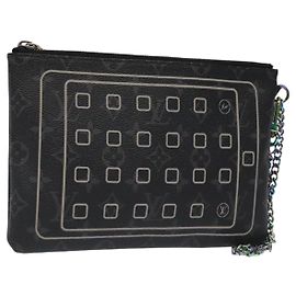 FUNDAS PARA IPHONE LOUIS VUITTON Monogram Eclipse Fragment M64449 LV Auth KD248 Monograma