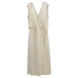 Autre Marque Robe en soie blanche A.N.G.E.L.O. Vintage Cult Blanc