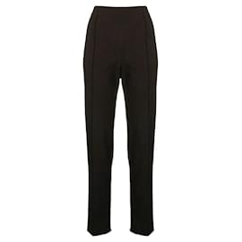 Romeo Gigli-Romeo Gigli Black Pinstriped Trousers-Black