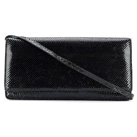 Autre Marque A.N.G.E.L.O. Vintage Cult Pochette en Python Noir - Années 2000 Noir