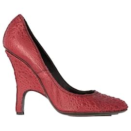 Gianfranco Ferré-Gianfranco Ferré Red Leather Pumps - 2000s-Red