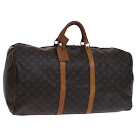 Louis Vuitton-LOUIS VUITTON Monogram Keepall 60 Boston Bag M41422 LV Auth 116854-Monogram