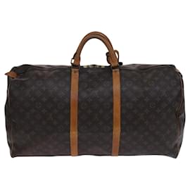 Louis Vuitton-LOUIS VUITTON Monogram Keepall 60 Boston Bag M41422 LV Auth 116854-Monogram