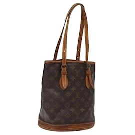 Louis Vuitton-LOUIS VUITTON Monogram Bucket PM Shoulder Bag Vintage M42238 LV Auth BD1806-Monogram