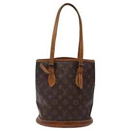 Louis Vuitton-LOUIS VUITTON Monogram Bucket PM Shoulder Bag Vintage M42238 LV Auth BD1806-Monogram