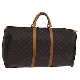 Louis Vuitton-LOUIS VUITTON Monogram Keepall 60 Boston Bag M41422 LV Auth 117007-Monogram